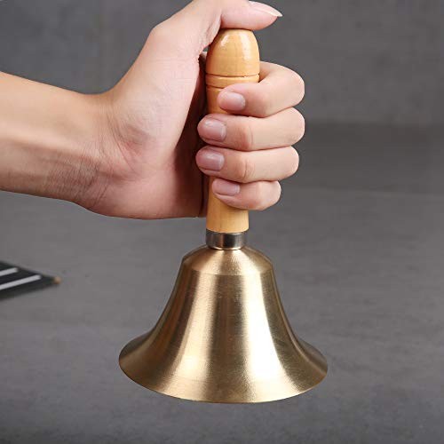 Super Loud Solid Brass Hand Call Bell 3.15 inch