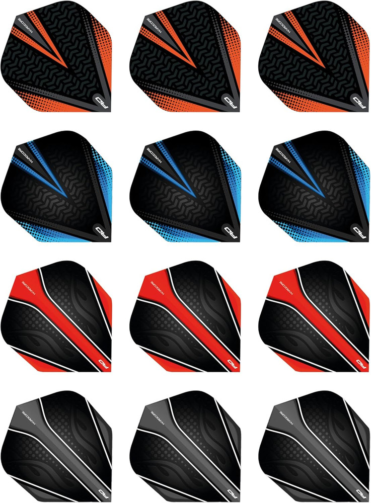 RED DRAGON Hardcore Selection Pack Extra Thick Standard Dart Flights