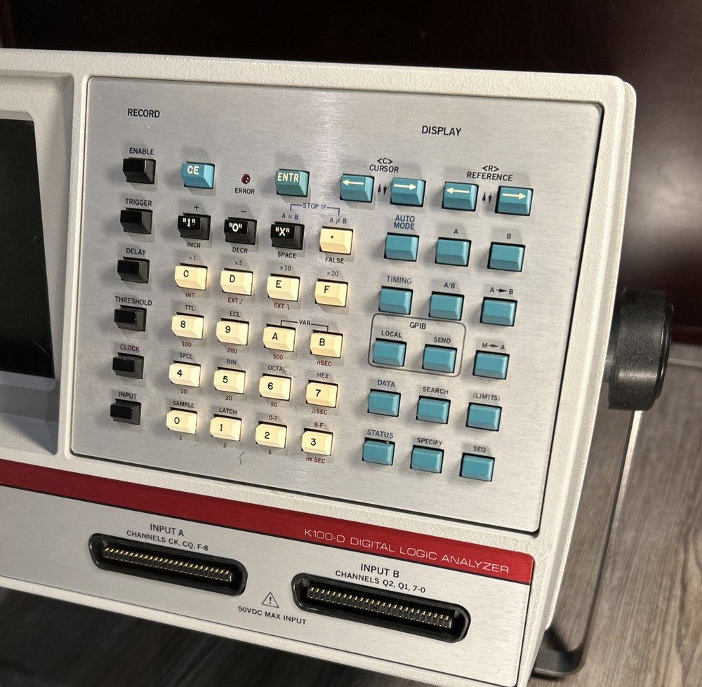 Gould Biomation K100-D Digital Logic Analyzer, Error Flashing, Powers On