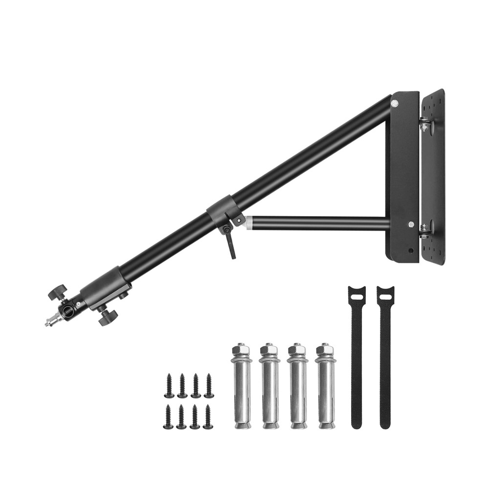 Ring Light Wall Mount with Triangle Base, 51inch/130cm Length Adjustable Supp...