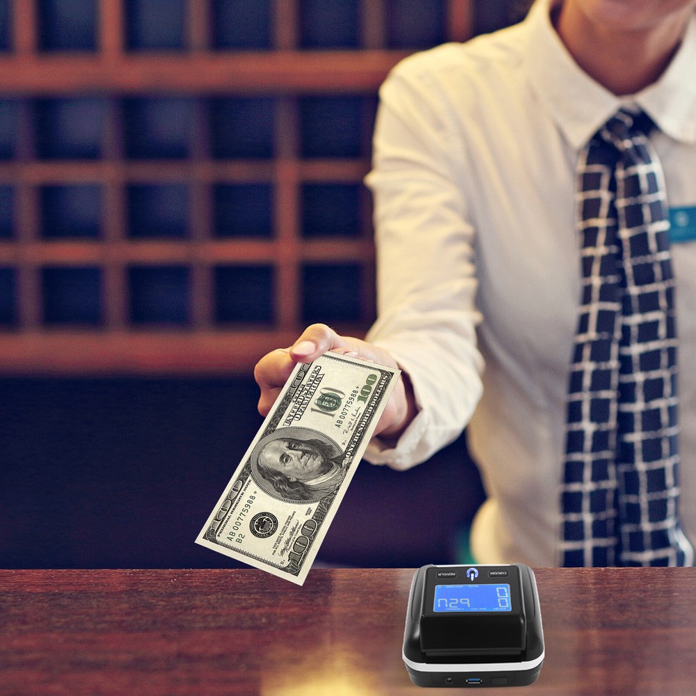 Automatic Cash Currency Money Counter Counterfeit Bill Counting Machine Checker