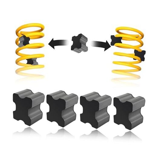4PCS Rubber Coil Spring Spacers,Heavy Duty Front Coil Spring Booster Kit