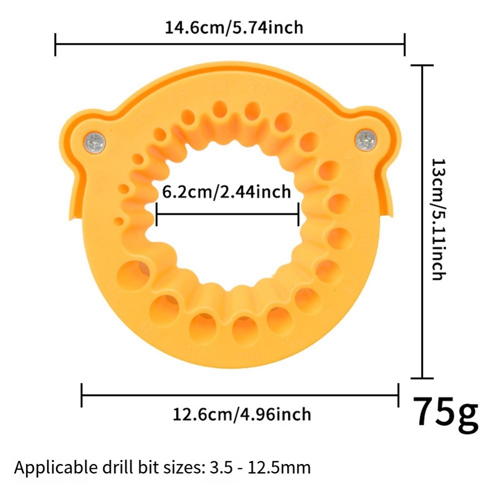Multifunctional 3pc Drill Grinder 312mm with Drill Bit Sharpening and Holding
