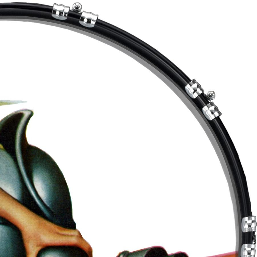 20" Custom Bass Kick Drum Front Head Graphical Graphic Shadow Man