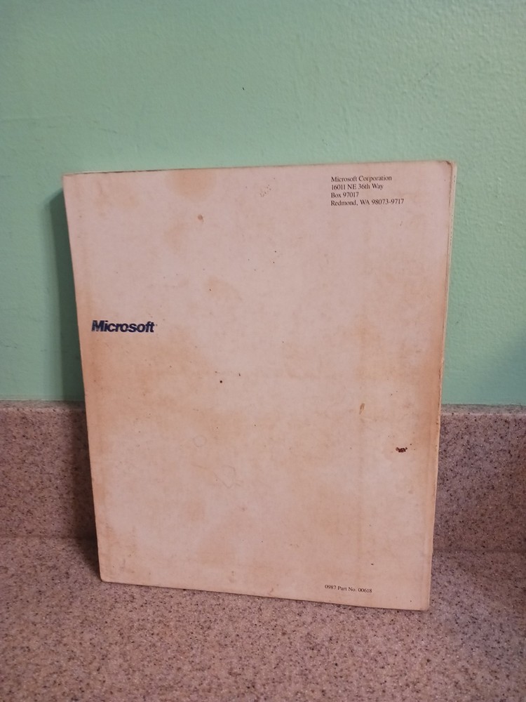 Microsoft QuickBASIC 4.0 1987 IBM PC Users Guide Book Manual Vintage