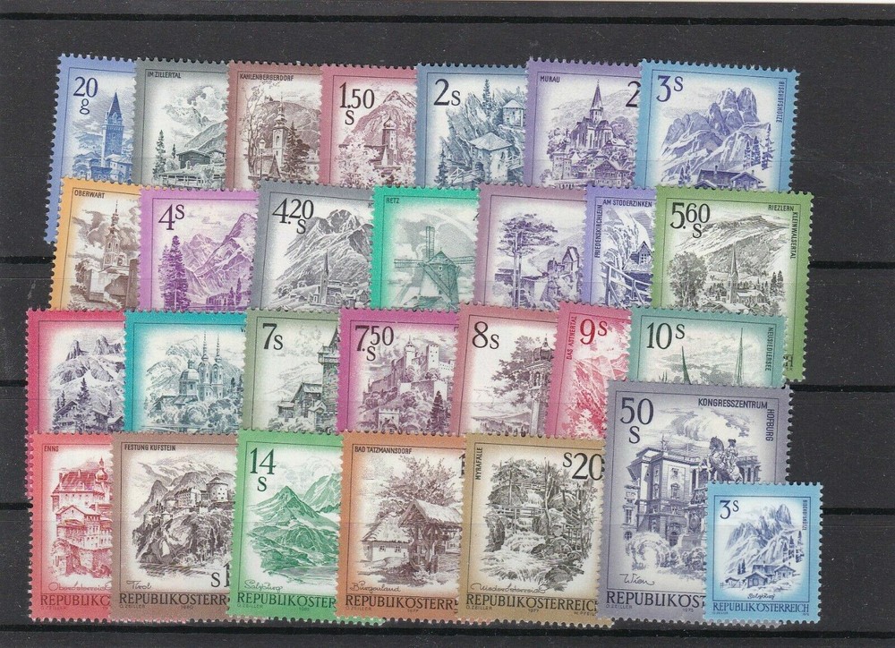 AUSTRIA - "Beautiful Austria" - COMPLETE SET - MINT/NH