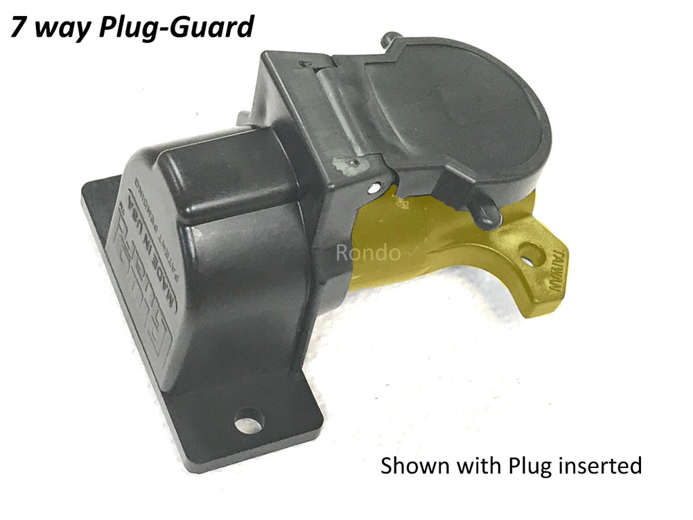 Trailer Plug Protector for 4, 5 or 6 way round plugs ~ Keeps out dirt!