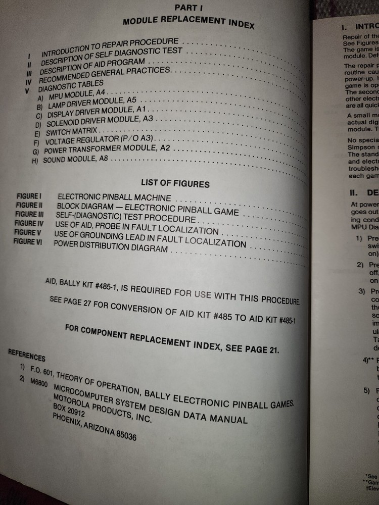Dolly Pinball Manual + Bally Component Manual