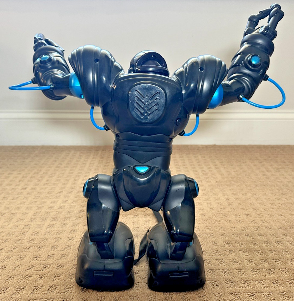 WowWee Black Robosapien RS Blue Interactive Robot without remote