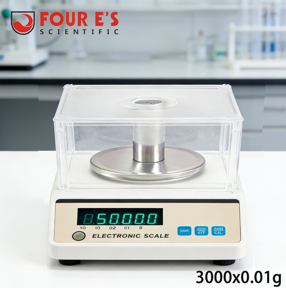 Lab Scale 3000g x 0.01g High Precision Electronic Analytical Balance Sensitive
