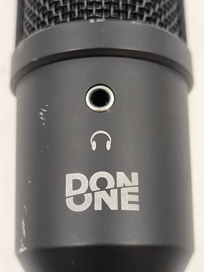 Done One Microphone Used Working Black