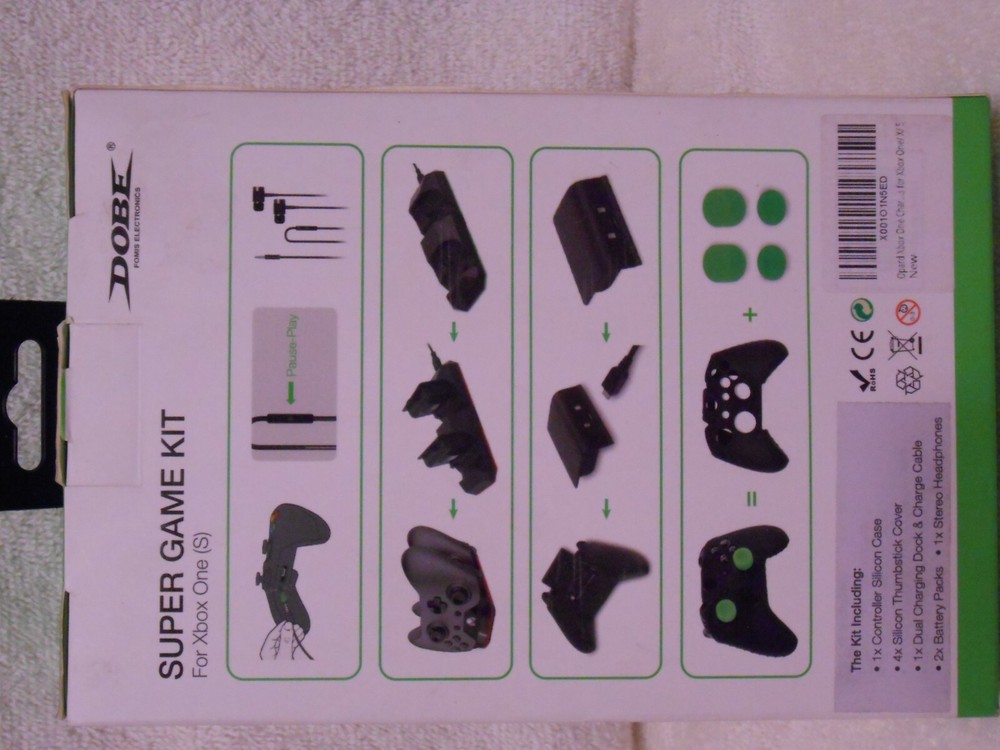 Dobe Xbox One S System Wireless Controller Super Game Kit- Headphone Battery etc