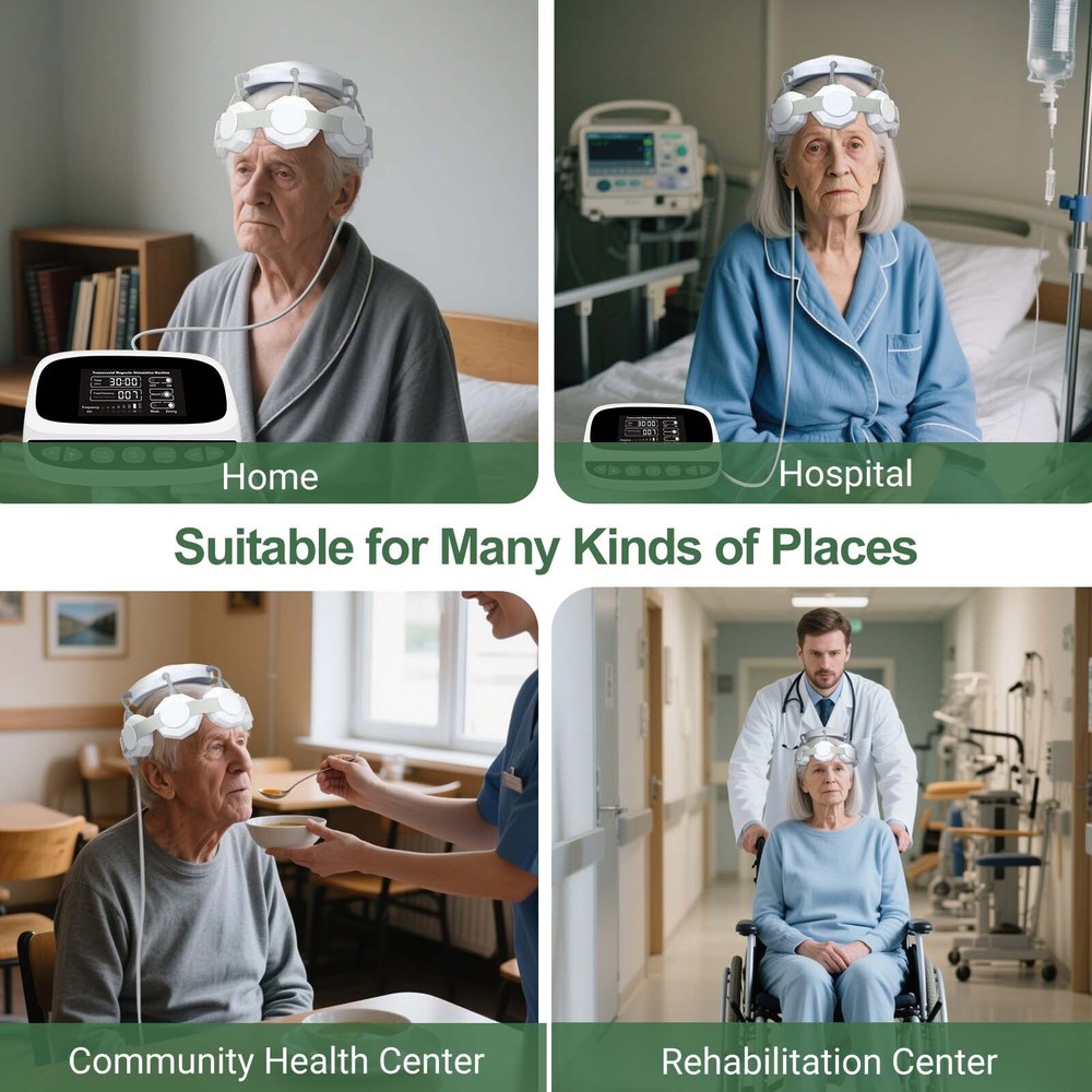 TMS Brain Stimulation Device with 50Hz Peak Frequency for Bipolar Panic Support