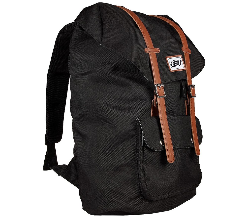 SKECHERS Mens Rucksack Backpack Black MSRP $65