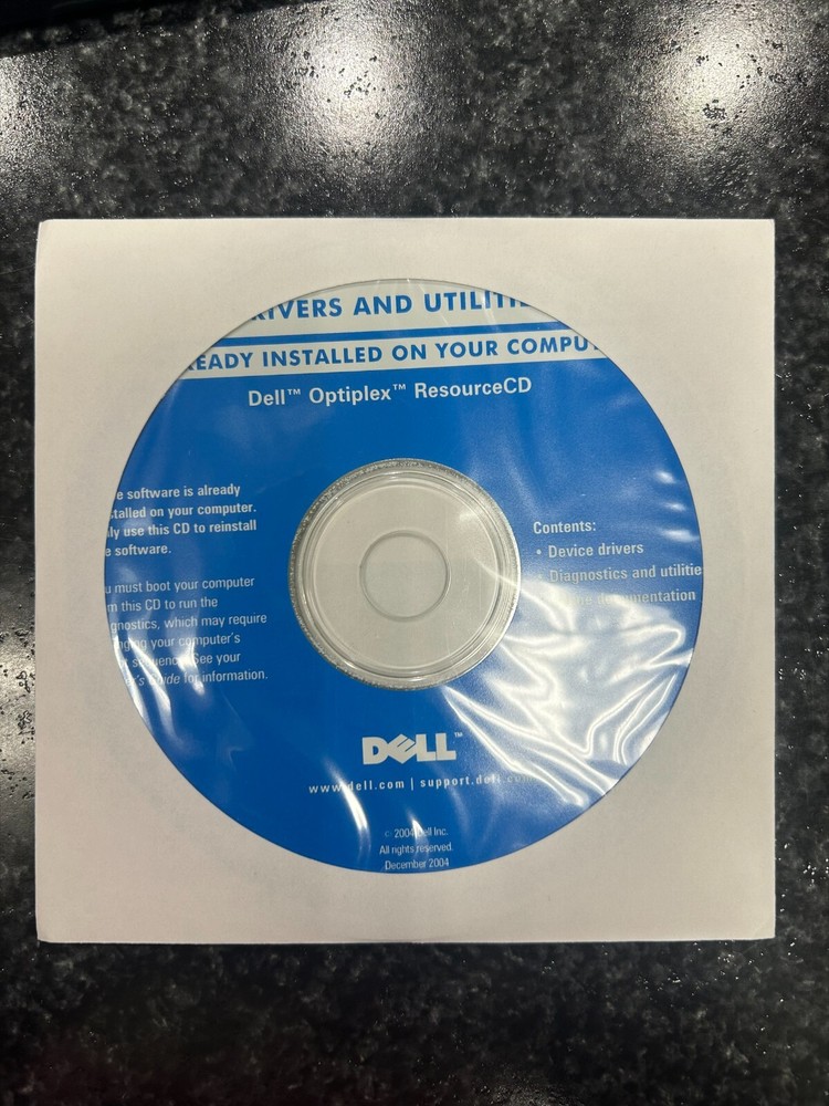 Dell Optiplex Resource CD P/N: 0F6481 Sealed