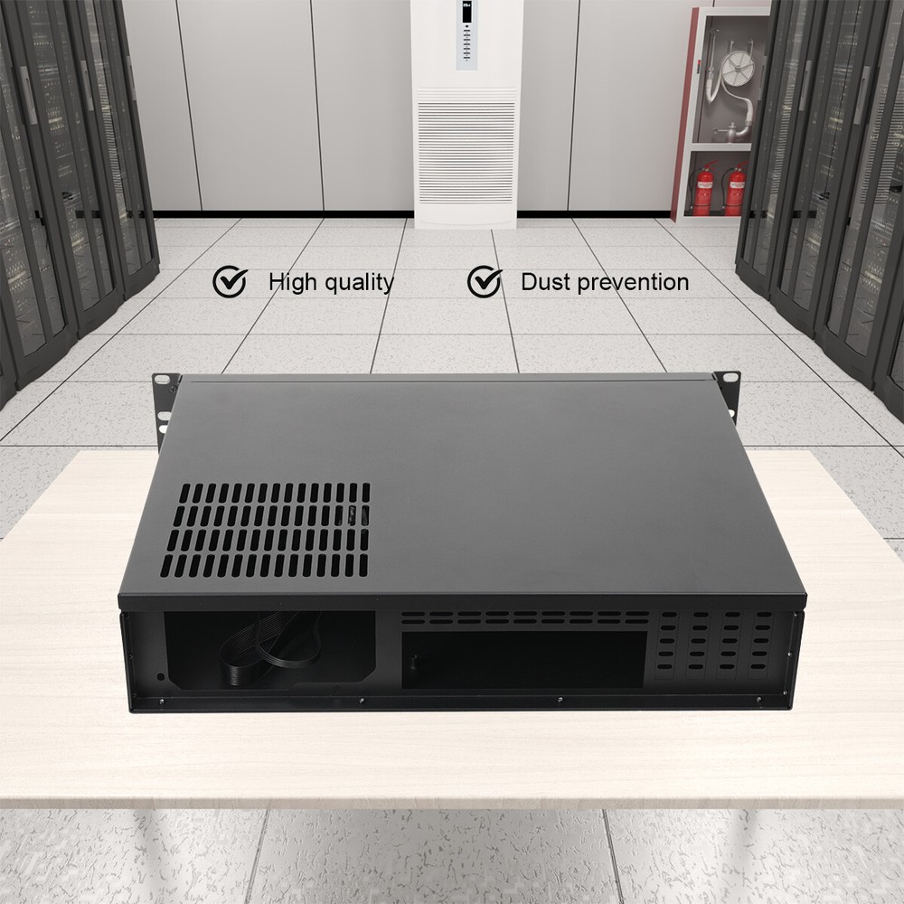 2U Network Server Rack Cabinet Chassis Rackmount Computer Case Enclosure ITX ATX