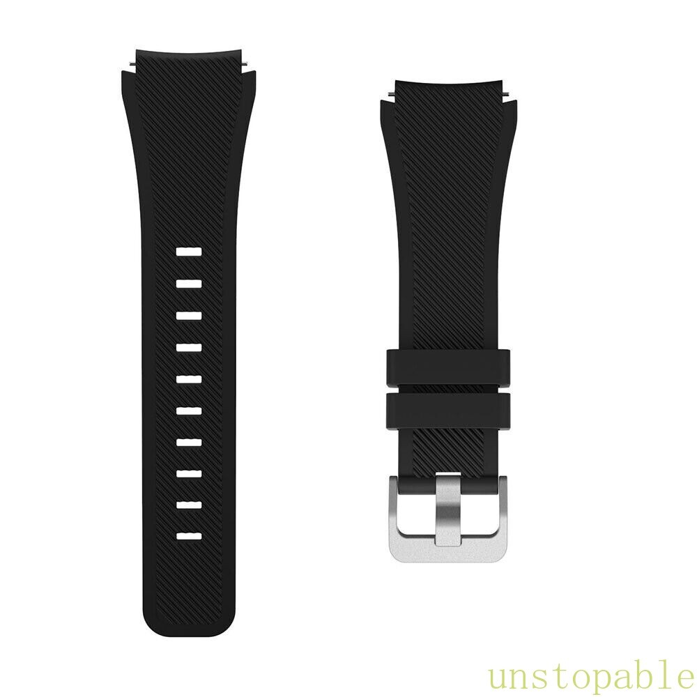 Universal 22mm Quick Release Watch Band Replacement Rugged Silicone Sport Strap