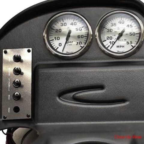 Crestliner Boat Dash Console Panel 2118009 | Fish Hawk 1600 SC Black