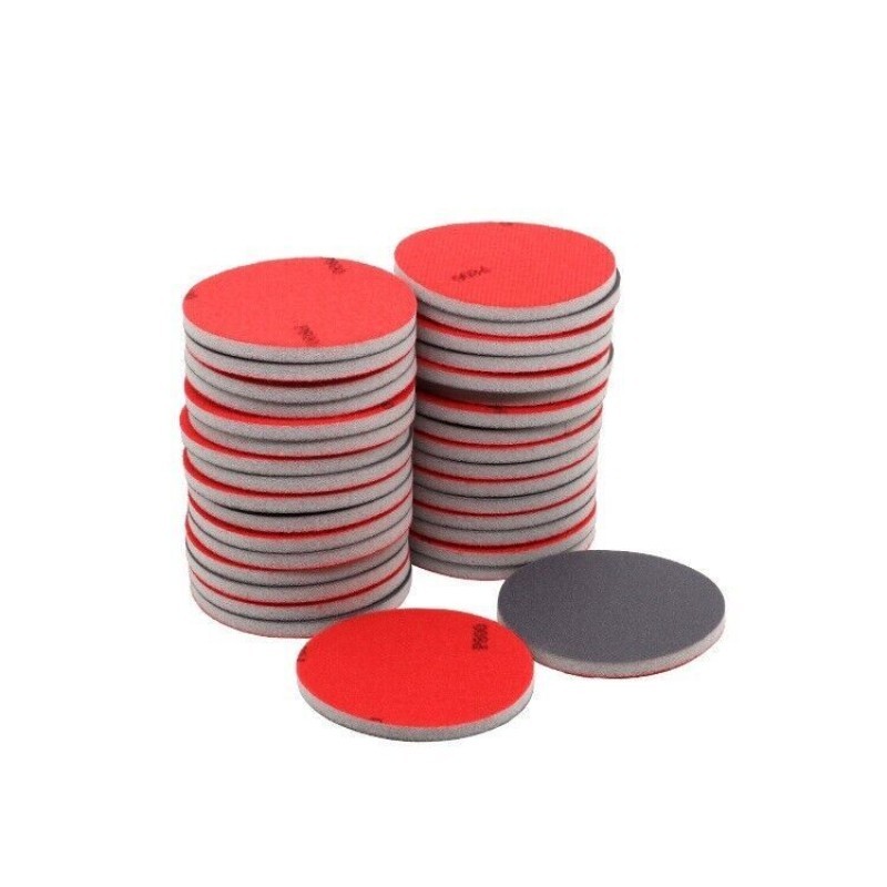 10Pcs 1000 Grit Sanding Sponge 5 Inch Hook and Loop Sponge Sanding Disc Wet/Dry