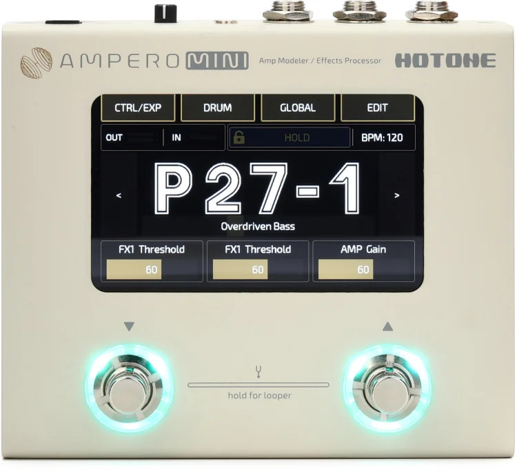 Hotone Ampero Mini Amp Modeler and Effects Processor - Vanilla