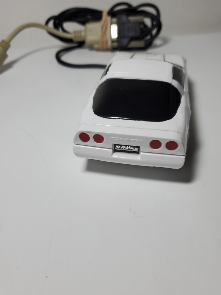 Corvette Motor Mouse White Motor Mouse Trackball Wired Computer Mouse