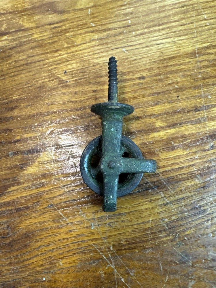 Cast Iron Victorian 1-3/8” wheel Hardware Pulley