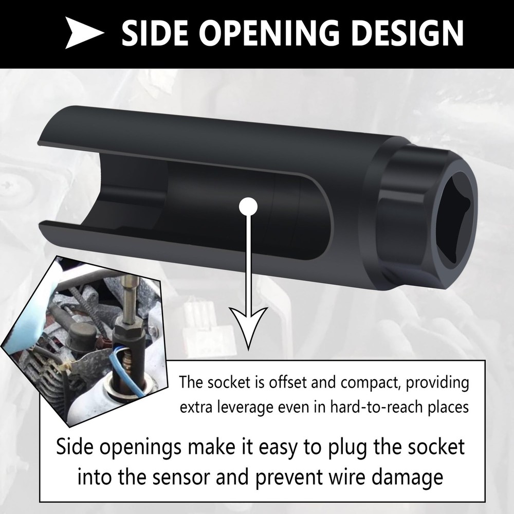 Oxygen Sensor Socket,7/8 inch O2 Socket for Automotive Replacement Big