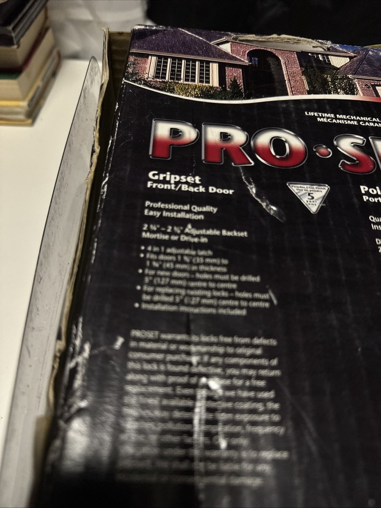 Pro Set Front Door Lock Handle and Deadbolt - Full Door Handle & Lock Set