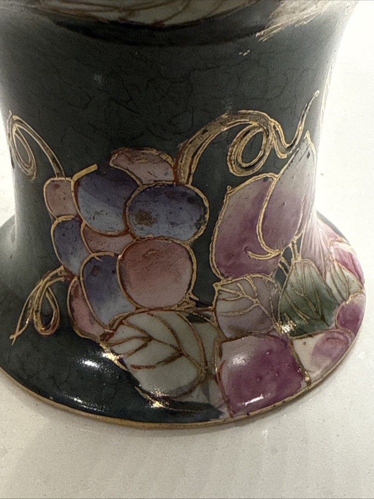 Andrea By Adela Hand Painted Fruit Vase 10”