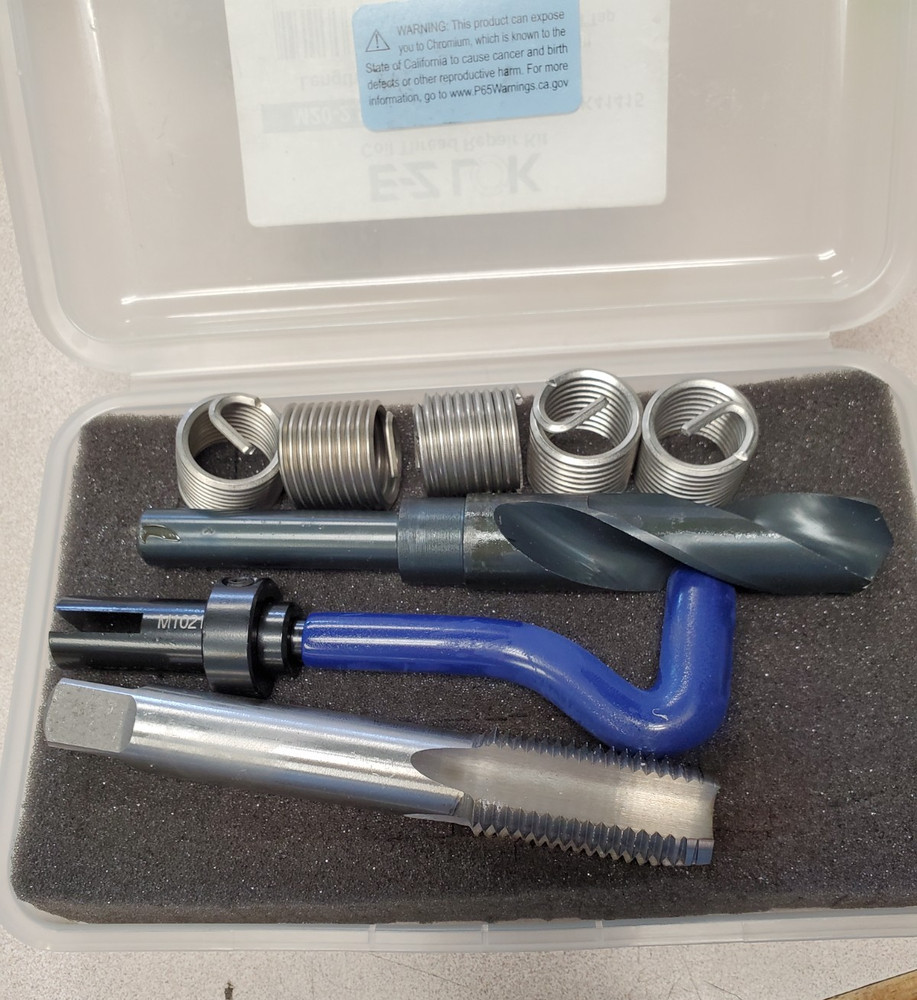 EZ COIL Thread Repair Kits - Helical Threaded Insert, Tap, & Installation Tool