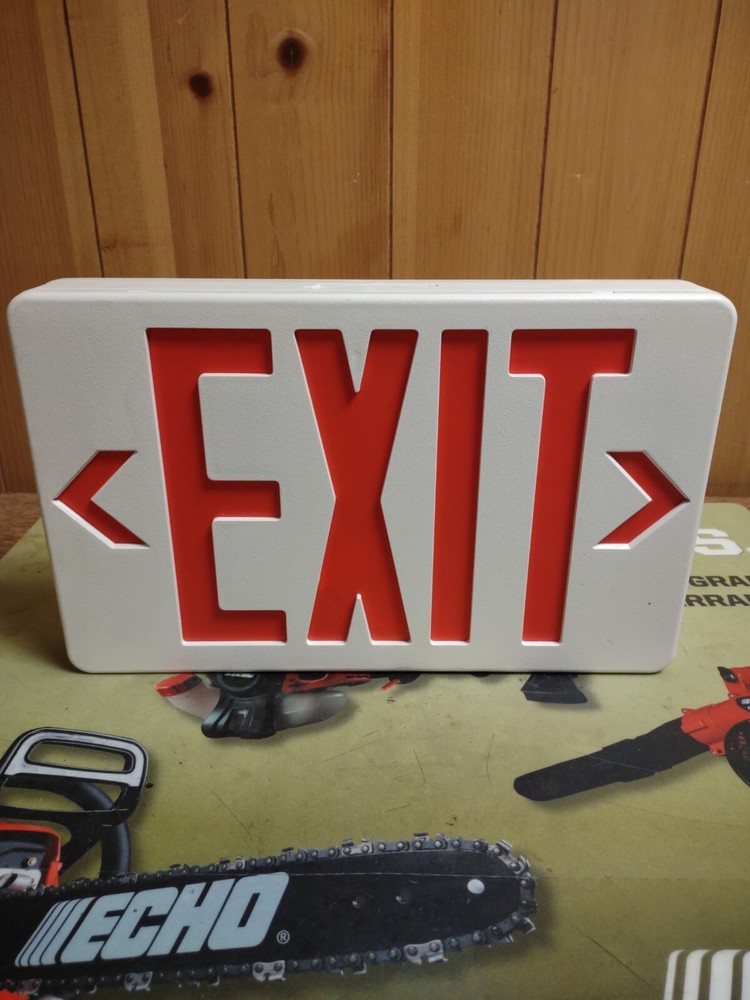 LED Exit Sign GX-200NR (Red) 120/277VAC