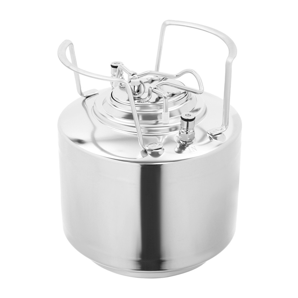 6L Mini Ball Lock Keg 304 Stainless Steel Home Brewing Keg Beer Brewing Keg