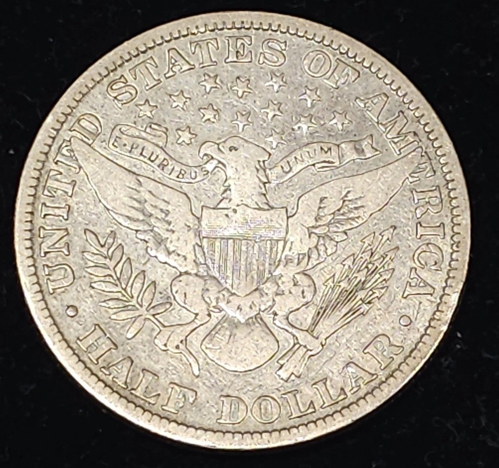 1898 Barber Half Dollar / Fine