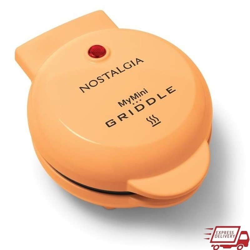 Mini Electric Griddle Kitchen Appliance Eggs Omelets Pancakes Quick Easy Compact