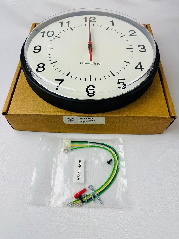 Sapling SAM-1BS-12R-4 SAM Series Smart Wired Clock