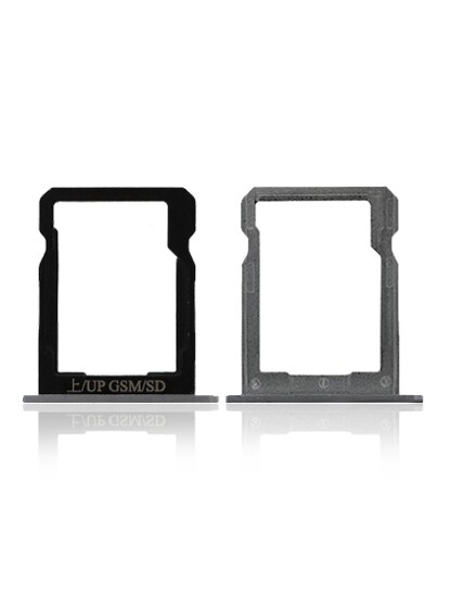 Replacement Sim Card + SD Card Tray Compatible For Huawei P7 (Black)