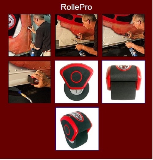 ROLLEPRO, APPLICATION TOOL FOR APPLYING VINYL OVER RIVETS AND CONTOURS