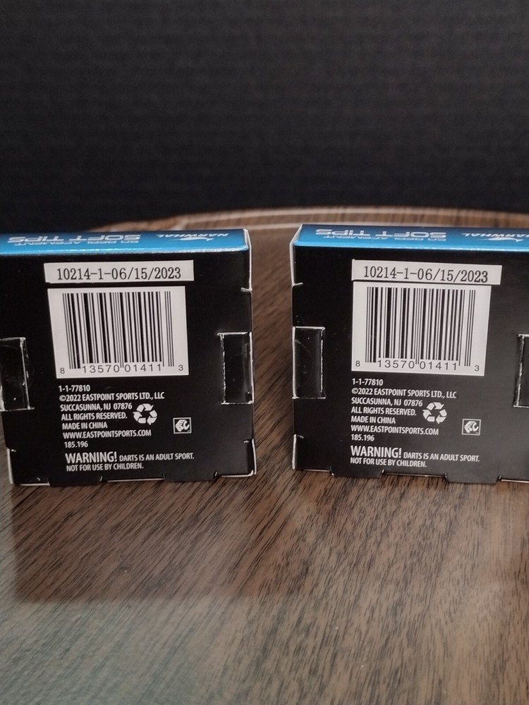 Narwhal Soft Tip Recreational Darts 6 Pack With 100 Replacement Tips