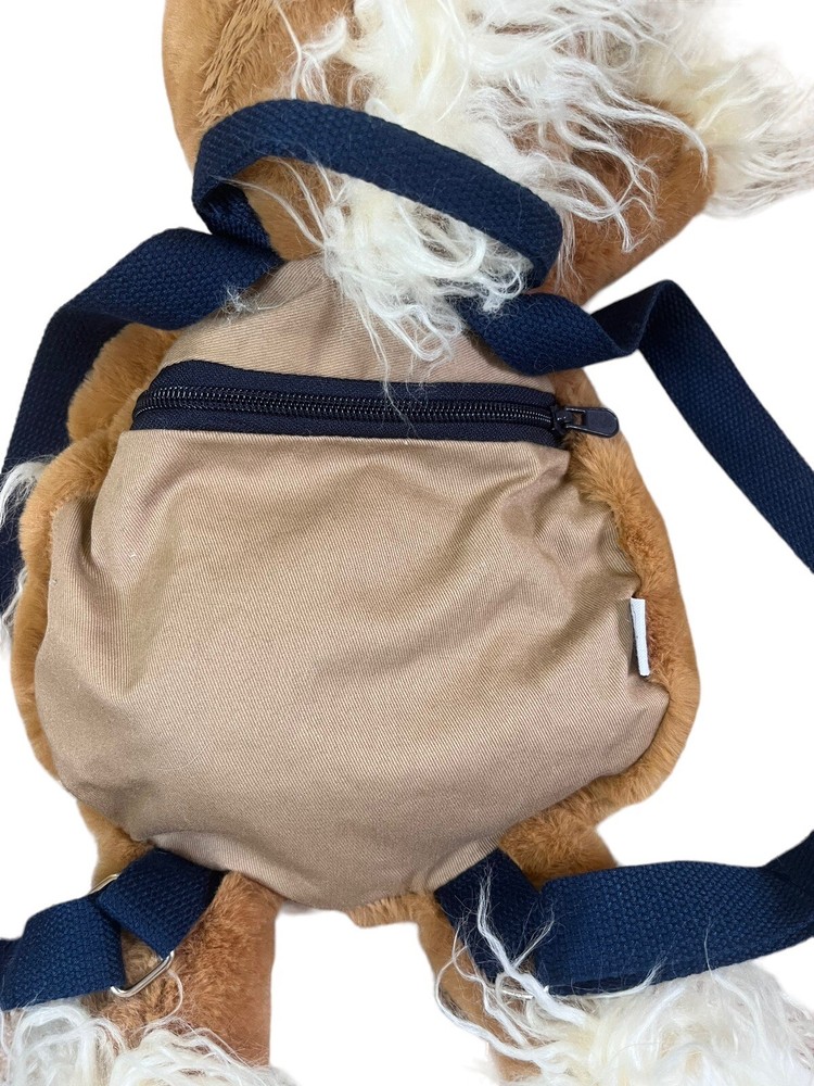 Mudpie Backpack Plush Horse Pony Adjustable Straps Brown/ White Cosplay