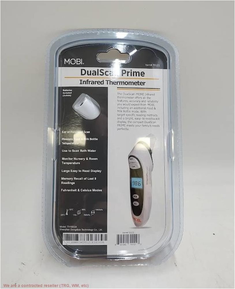 MOBI DualScan Prime Ear and Forehead Thermometer