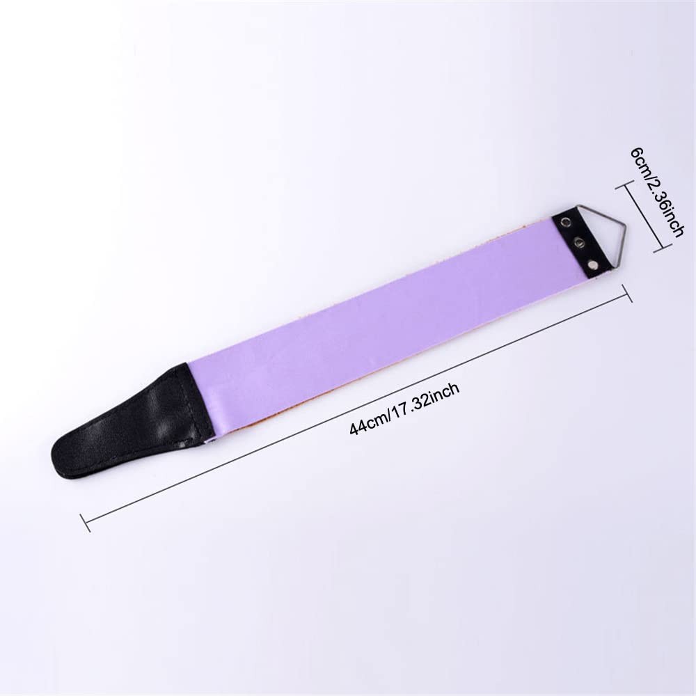 TorSor 2 Pack Straight Razor Strop Leather Sharpening Strap Sharp no, Black