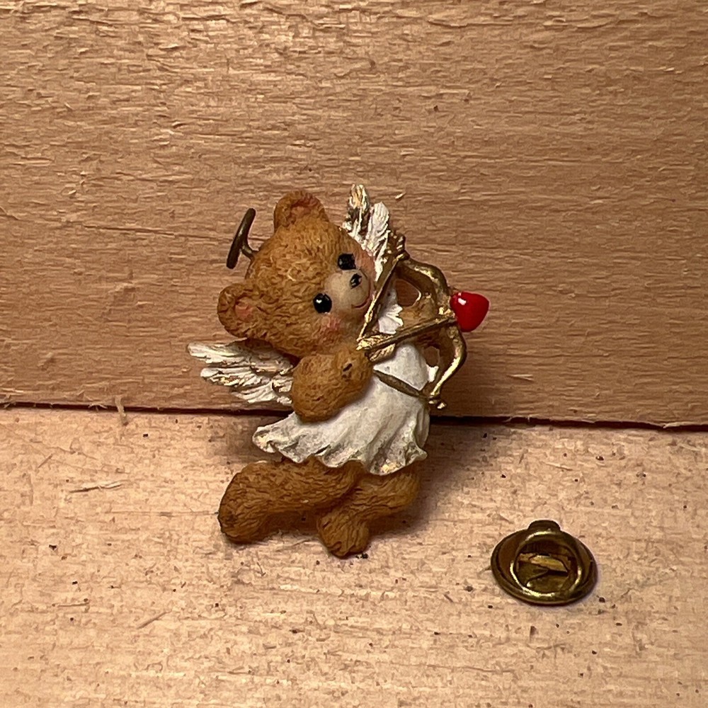 Cupid Bear Heart Pin