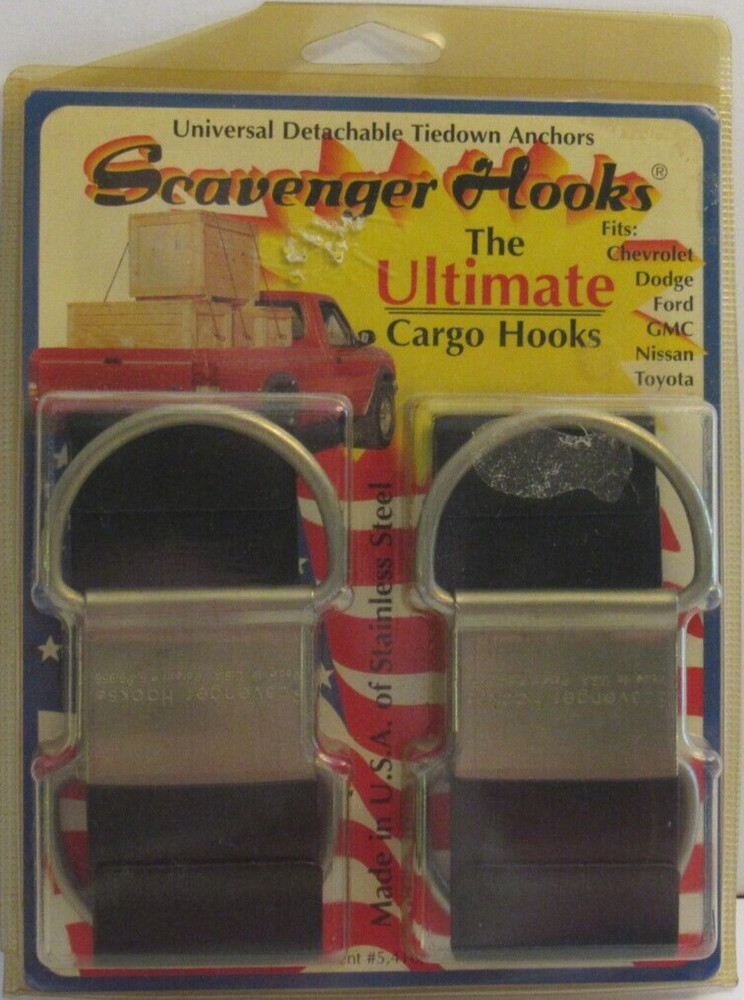 SCAVENGER HOOKS - THE ULTIMATE CARGO HOOKS - 4 PACK FOR CHEVY/GMC
