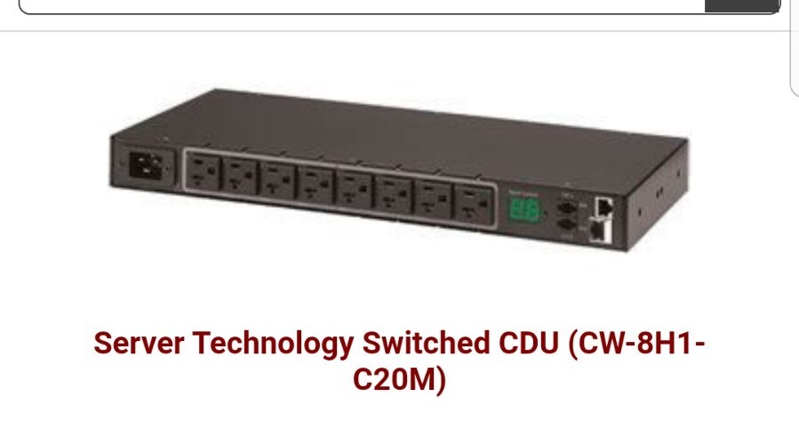 NEW Server Technology Switched CDU CW-8H1-C20M