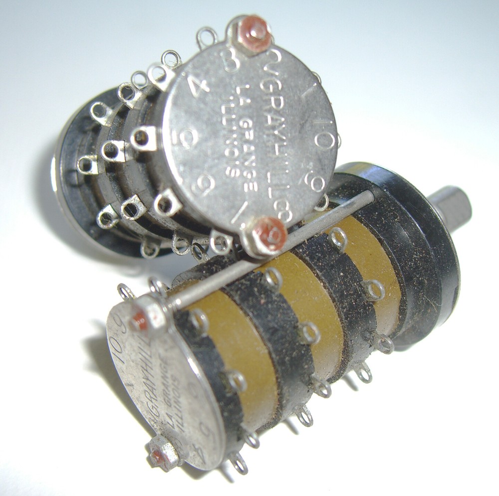 1 NOS Grayhill 10 position Rotary Switch