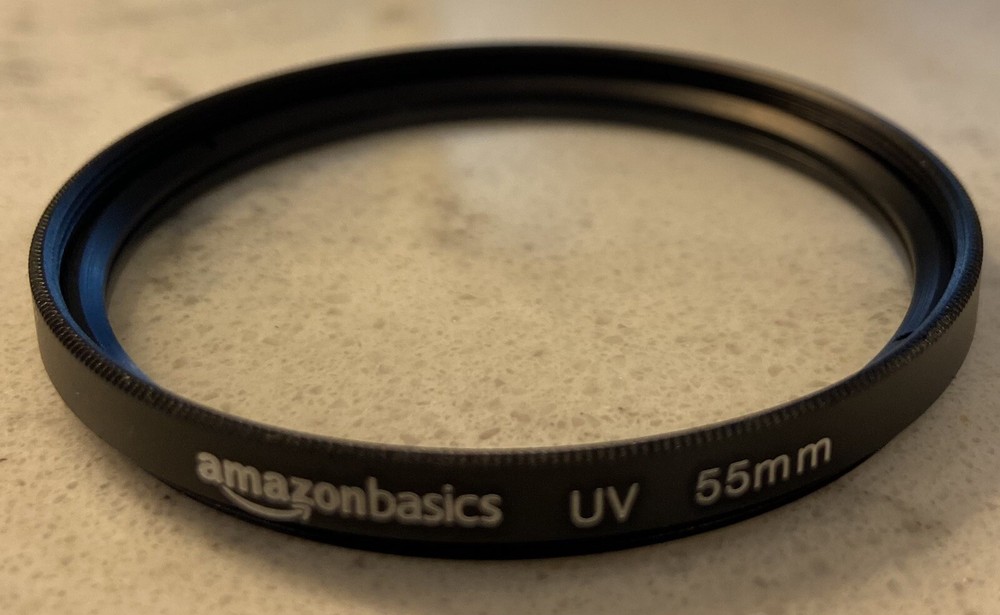 2 - AmazonBasics Circular Camera Lens Filter - 55 mm 1 Polarizer and 1 not