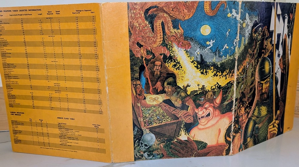 Dungeon Masters Screen "For Advanced D&D Game" - TSR Games (1981)