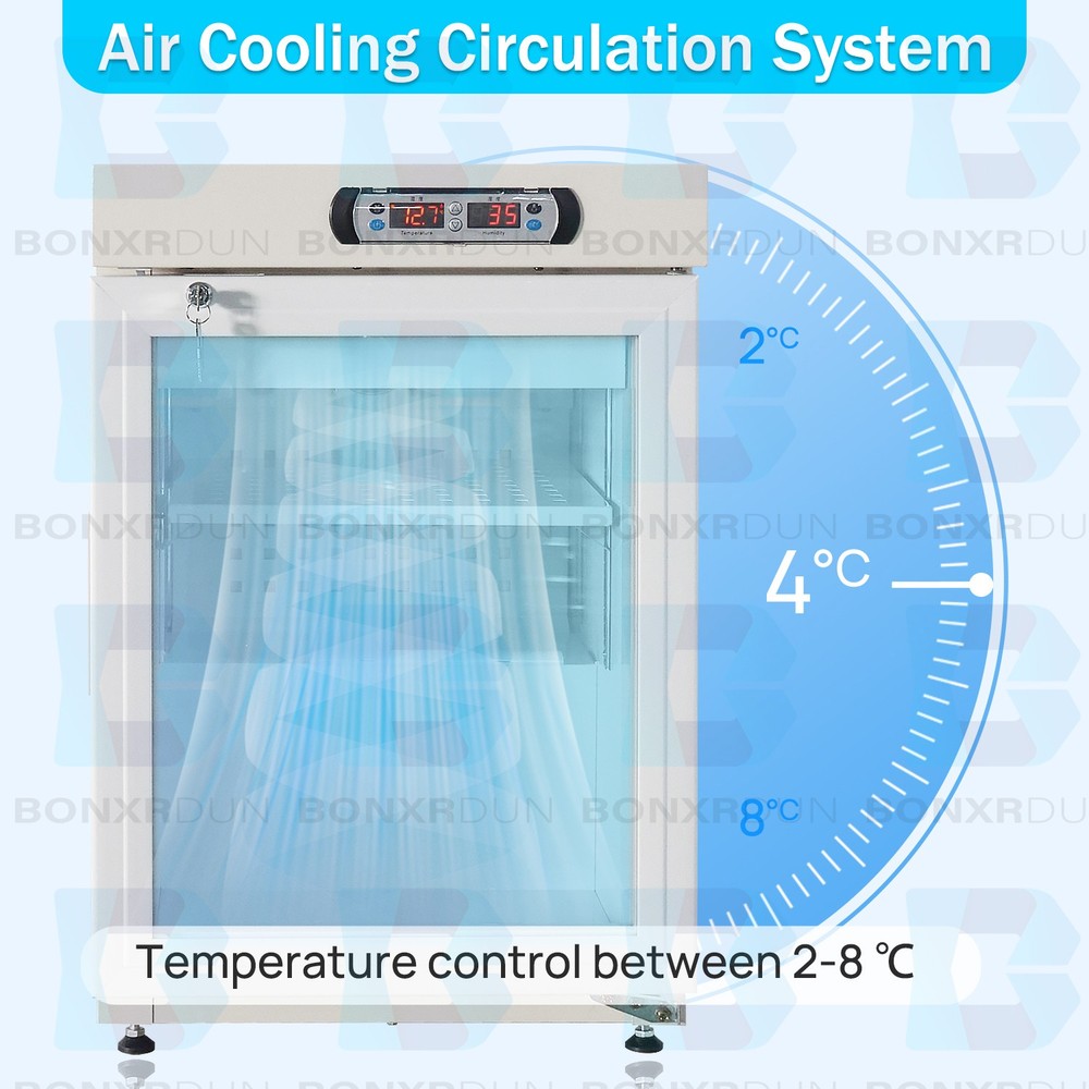 2-8°C Lab Refrigerator 50/55/105L Low Temperature Control Adjustable Shelves