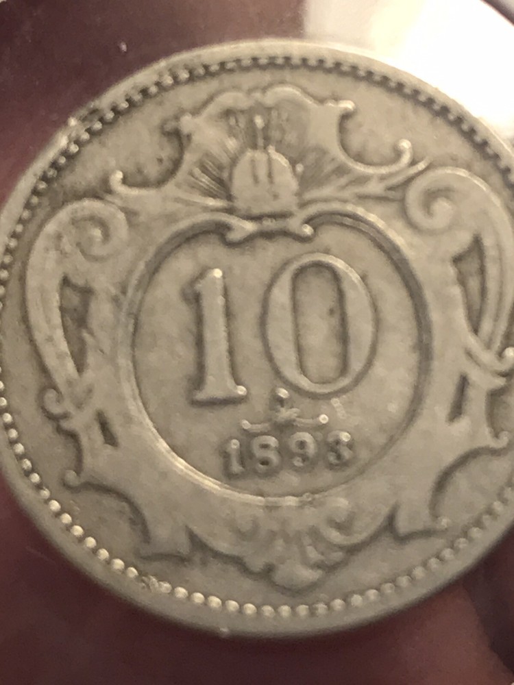 1893 Austria 10 Heller