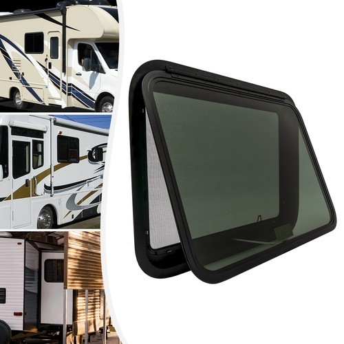 RV Push Out Window Trailer Exit Window Caravan Venting Window Rectangular 90°
